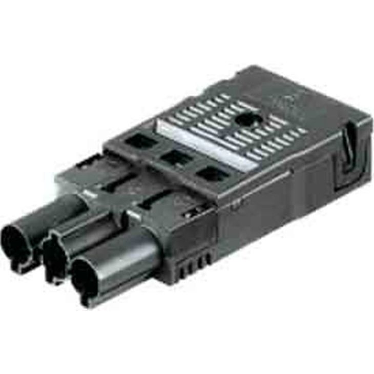 Kantoor elektrificatie en kabelmanagement - Bachmann - Recht stekker GST18i3/3 rood - 940.073