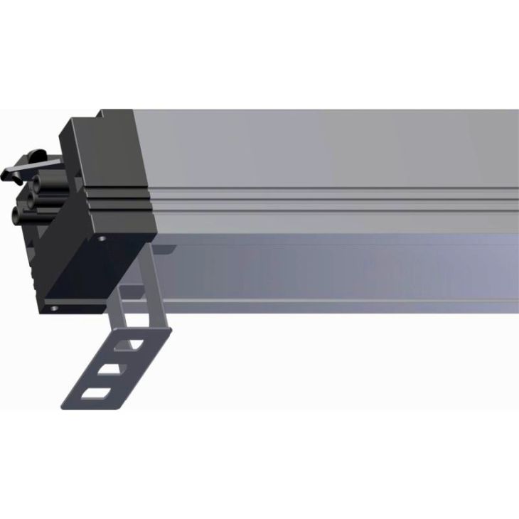 Kantoor elektrificatie en kabelmanagement - Bachmann - Inox bevestigingsbeugel van 90° voor STEP - 940.096