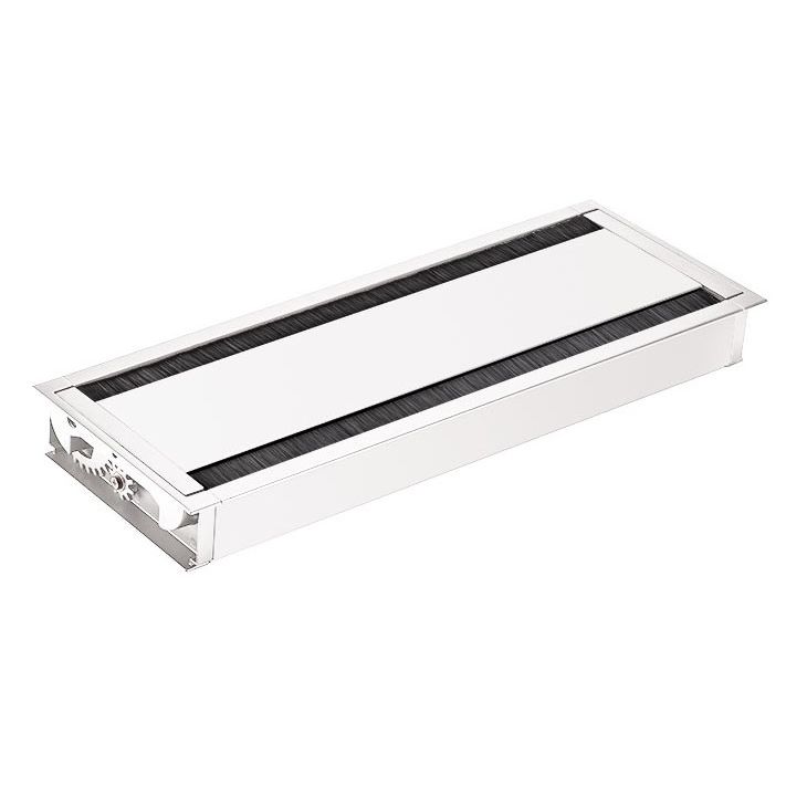Électrification des bureaux et gestion des câbles - Bachmann - Couverture à deux volets avec RAL9010 - 943.002