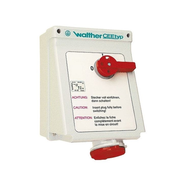 Stekkers, schakelaars en stopcontacten - Walther Werke - CEE Stopcontact met schakelaar 16A 5P 400V IP - AD110