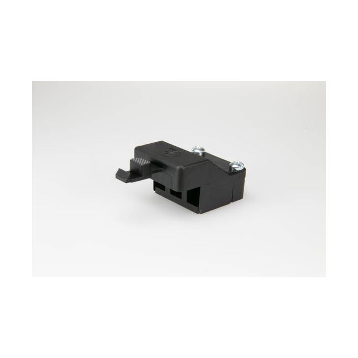 Kantoor elektrificatie en kabelmanagement - Adels - AC 166-1/ 3 ZEL RH trekontlasting, 3-polig zwart - AD12861