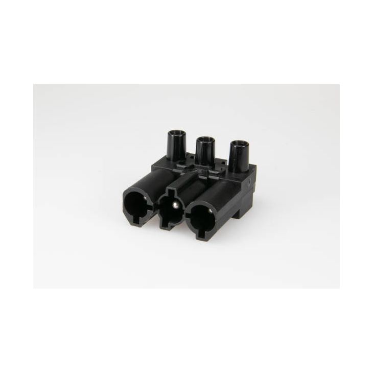 Électrification des bureaux et gestion des câbles - Adels - AC166 GST fiche mâle, 3-pôles, noir - AD162063