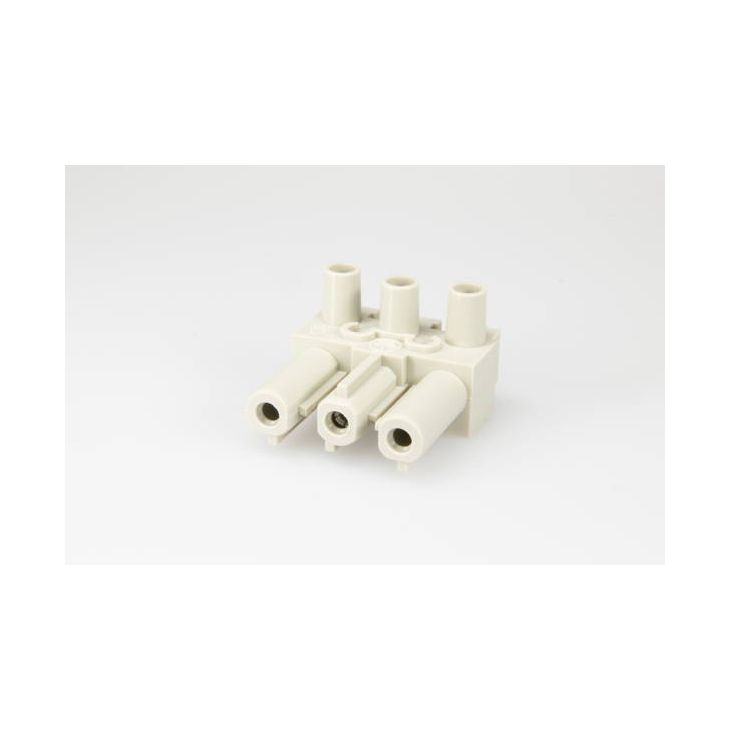 Kantoor elektrificatie en kabelmanagement - Adels - AC166 GBU chassisdeel, 3-polig grijs - AD165003