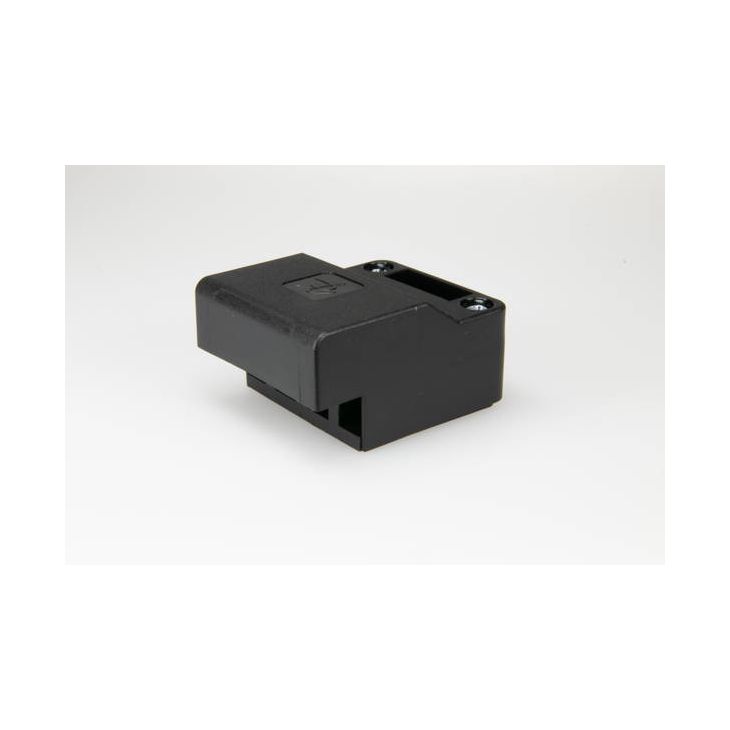 Kantoor elektrificatie en kabelmanagement - Adels - AC 166-1/ 4 ZEL R trekontlasting, 4-polig zwart - AD166064
