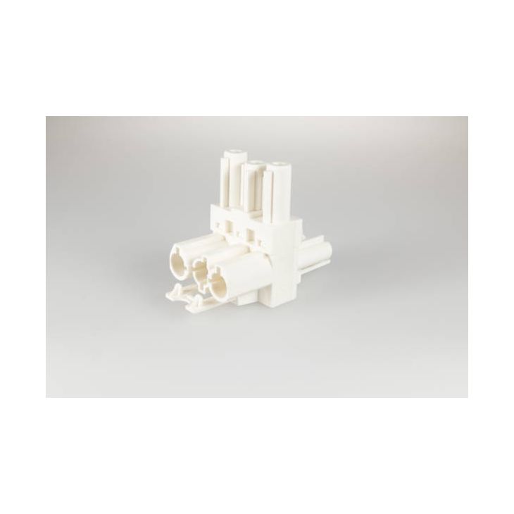 Kantoor elektrificatie en kabelmanagement - Adels - AC166 GVT 3 Splitter, 3-polig, 1 in 2 uit wit - AD167153