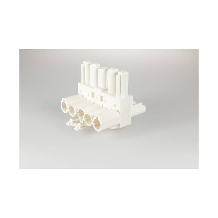 Kantoor elektrificatie en kabelmanagement - Adels - AC166 GVT 3 Splitter, 5-polig, 1 in 2 uit, wit - AD167155