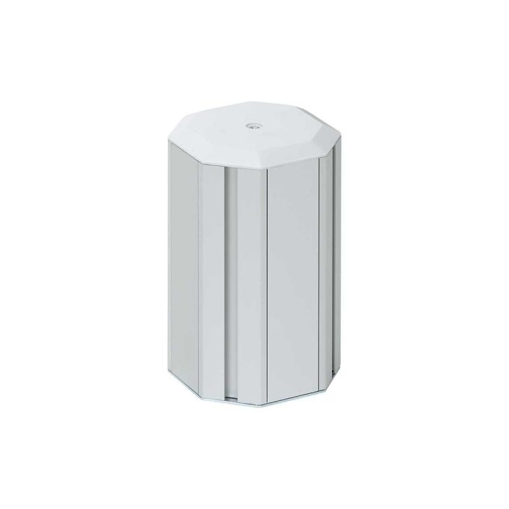 Électrification des bureaux et gestion des câbles - Simon - K45 Mini-colonne 130x125mm 4 faces 4x - H210mm - Aluminium - ALK544/8