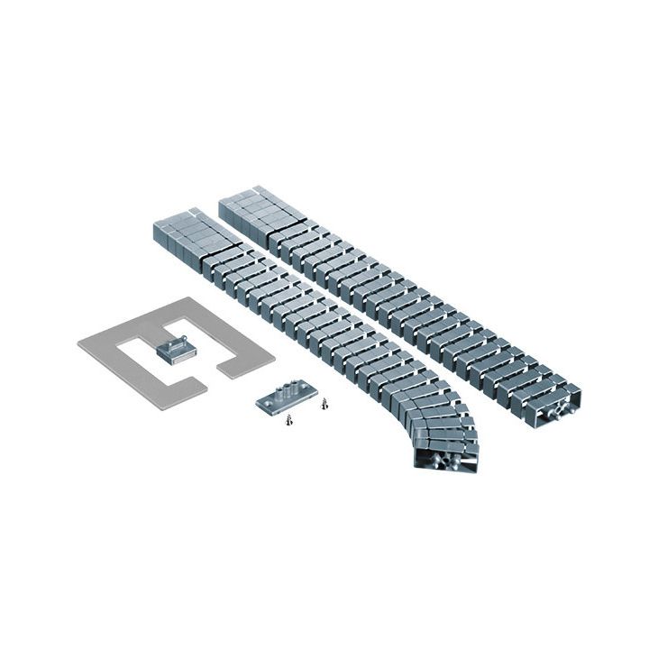 Électrification des bureaux et gestion des câbles - Bachmann - Gaîne de câble kit premium avec embase, 1 m, gris argenté - 930.023