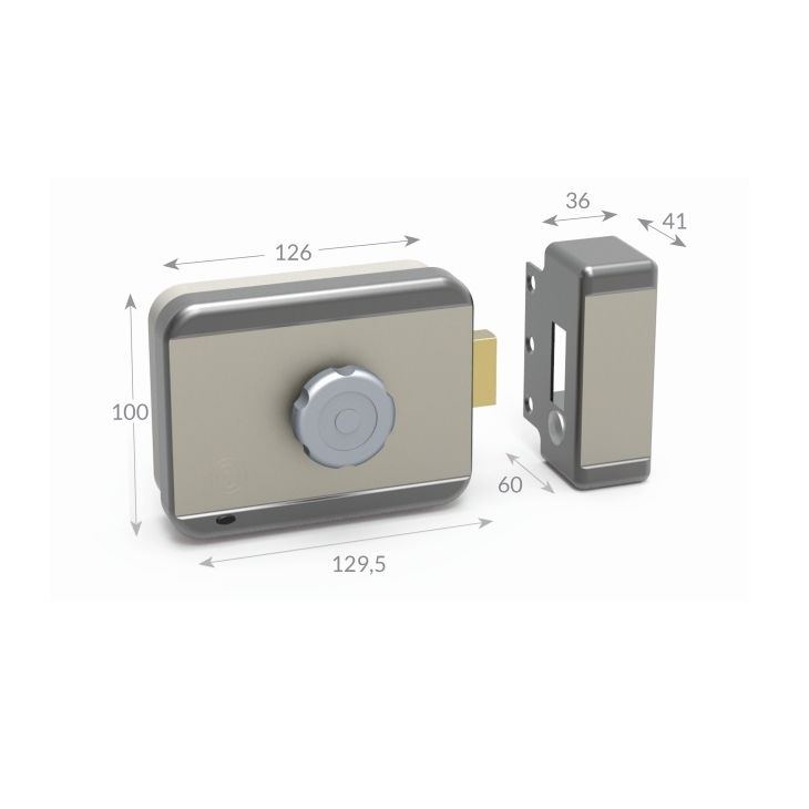 Deurcommunicatie en toegangscontrole - Openers and closers - Deurslot RimTopLock met Knop/12Vdc/Timer/Sensor/500mA - CE106