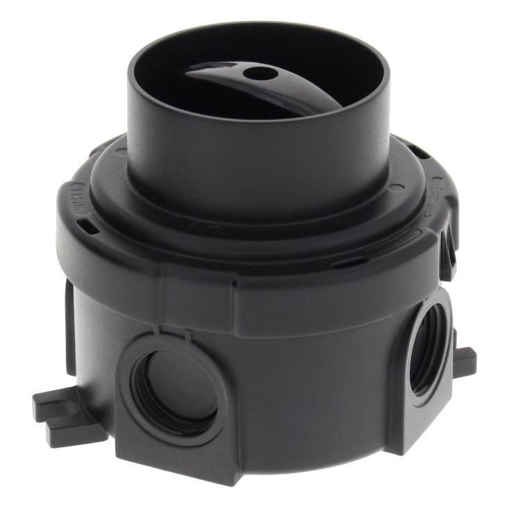 Fiches, interrupteurs et prises de courant - Wiska - COMBI 304 Commutateur rotatif RS/1-2 BK bipolaire IP66/67 (RAL9005) noir - 10110647