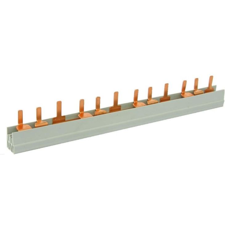 Installatiemateriaal - Kamgeleider (1m) pin 3-polig 10mm² 57mod (L1-L2-L3) - E80.357.100