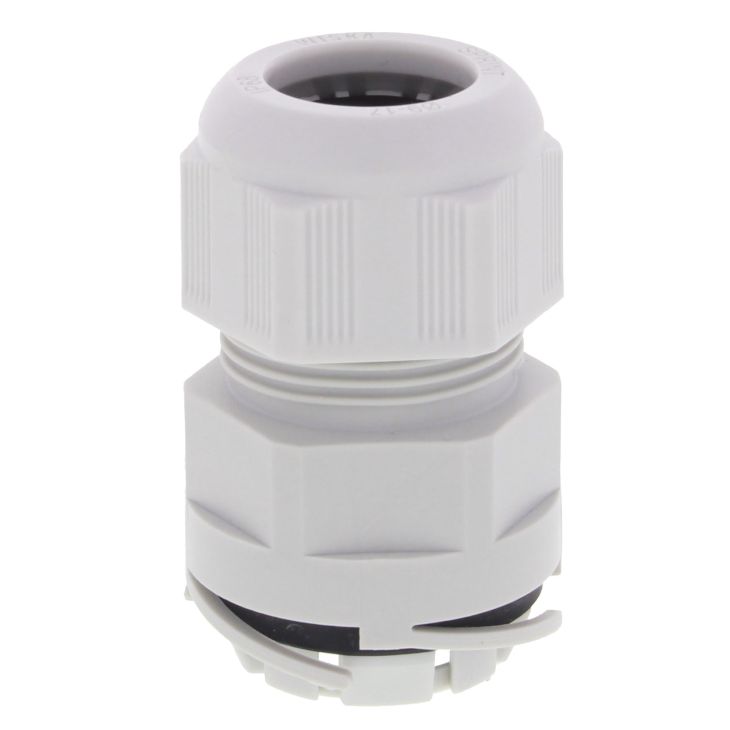 Installatiemateriaal - Wiska - ESKV-P 16 LG - Kunststof polyamide wartel PUSH -IN M16 (RAL 7035) grijs - 10112628