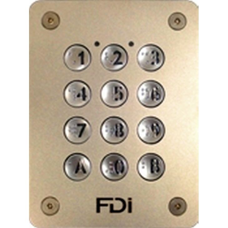 Deurcommunicatie en toegangscontrole - Fdi - Klavier inox inbouw met 12x toetsen en Braille - FD-060-164