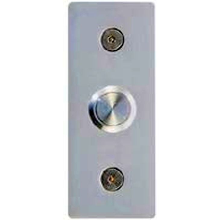 Communication de porte et contrôle d'accès - Fdi - Poussoir BA/OF Inox avec façade 60x100mm - FD-500-010