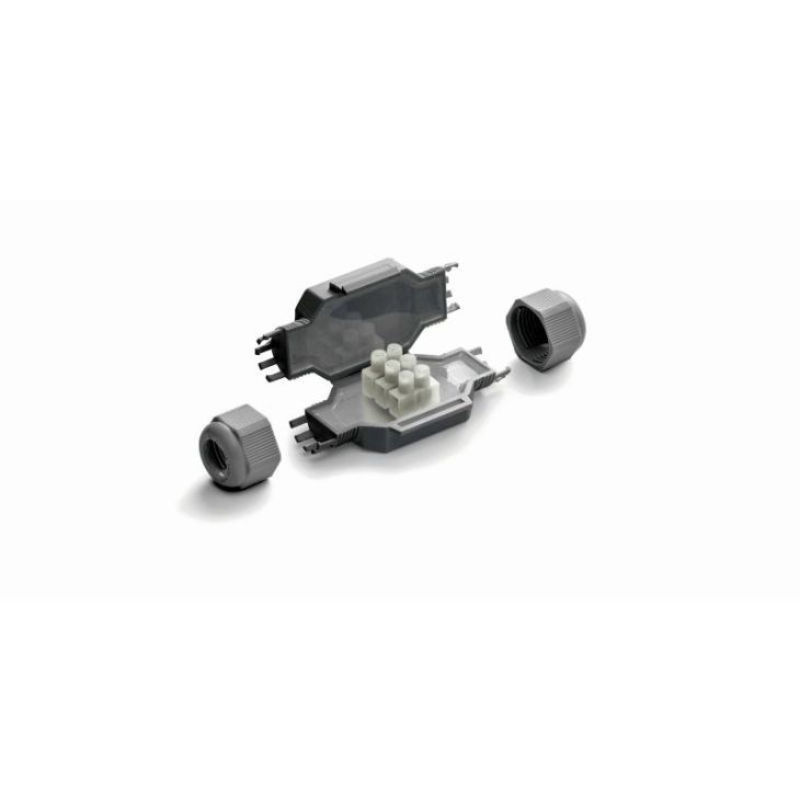 Installatiemateriaal - Raytech - FRED-MP grijze micro-verbindingsmoffen IP68/IP69K 3x2.5 mm² (10 stuks) - FRED-MP