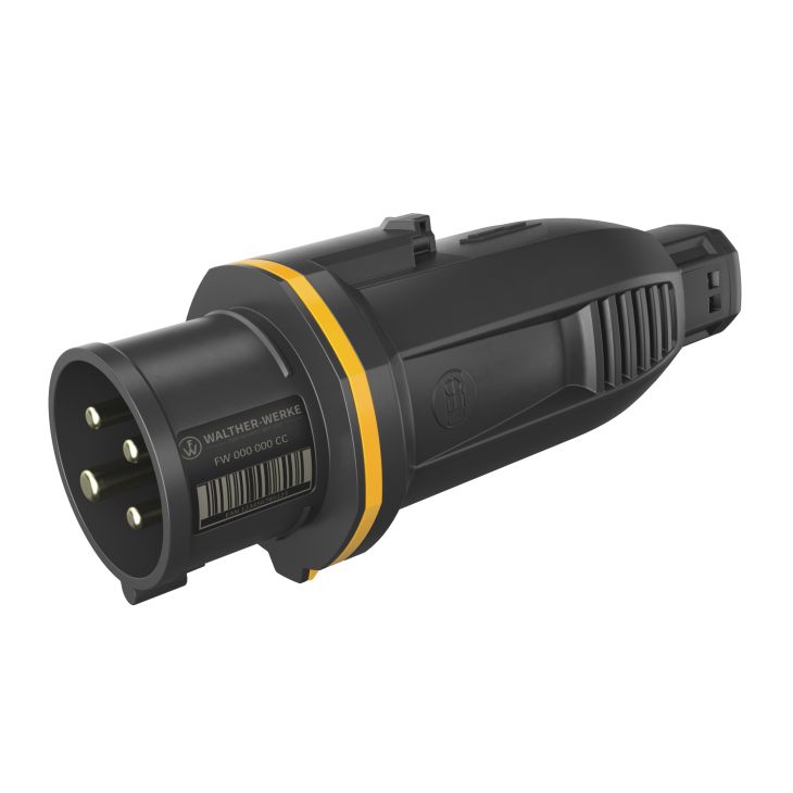 Fiches, interrupteurs et prises de courant - Walther Werke - NEO Fiche One-Touch 16A 4P 4h IP54 130V avec pince à ressort - FW210404CC