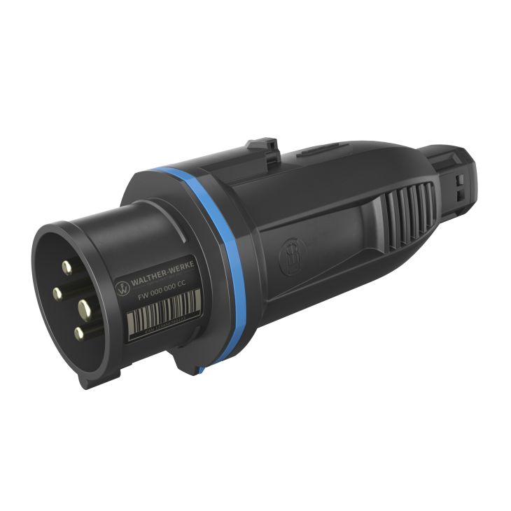 Fiches, interrupteurs et prises de courant - Walther Werke - NEO Fiche One-Touch 16A 4P 9h IP54 230V avec pince à ressort - FW210409CC
