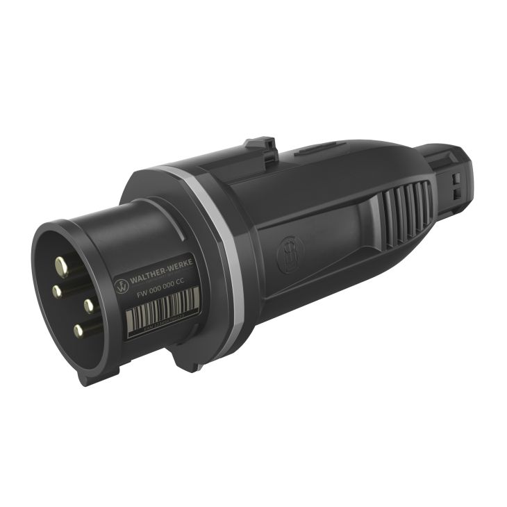 Fiches, interrupteurs et prises de courant - Walther Werke - NEO Fiche One-Touch 16A 4P 12h IP54 1000V avec pince à ressort - FW210412CC