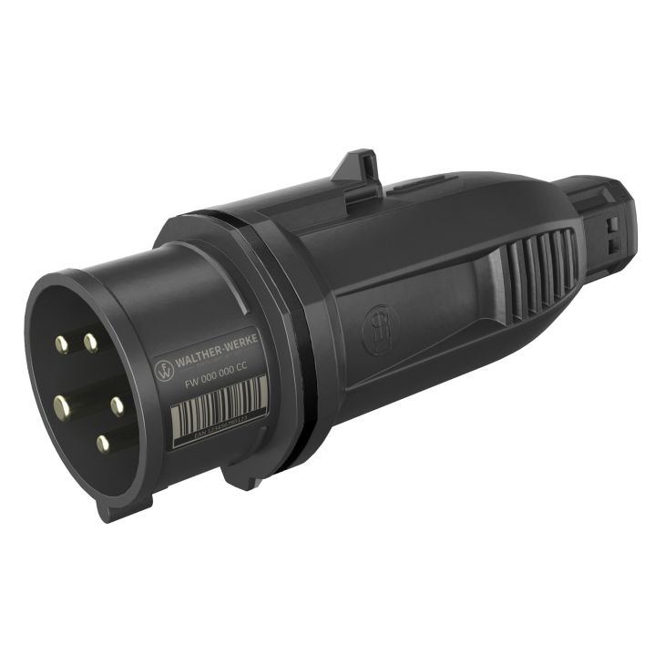 Fiches, interrupteurs et prises de courant - Walther Werke - NEO Fiche One Touch 16A 5P 8h IP54 1000Vavec cages à  ressort - FW210508CC