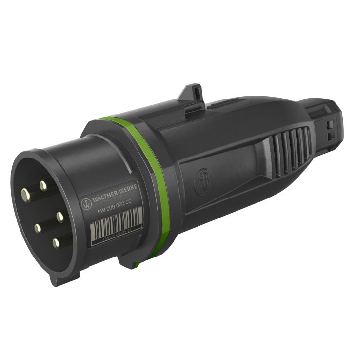 Fiches, interrupteurs et prises de courant - Walther Werke - NEO Fiche One Touch 16A 5P 10h IP54 1000V avec cages à  ressort - FW210510CC