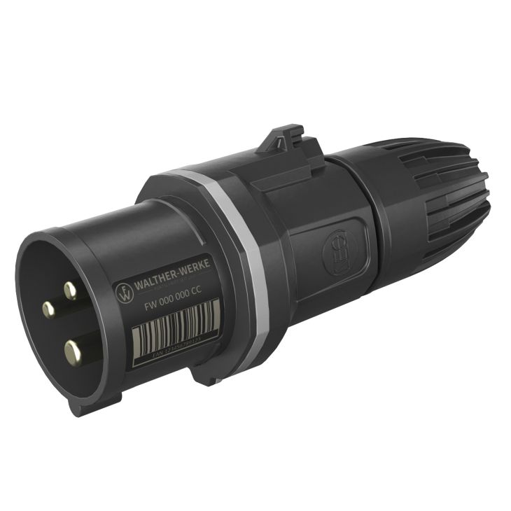 Fiches, interrupteurs et prises de courant - Walther Werke - NEO Fiche Classic 16A 3P 5h IP54 1000V avec pince à ressort - FW211305CC