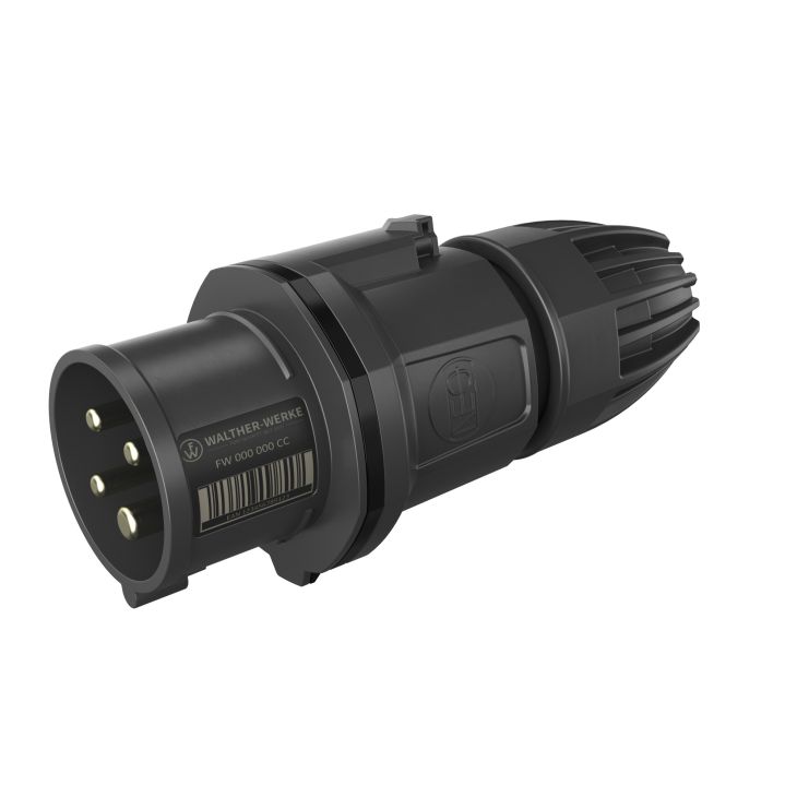Fiches, interrupteurs et prises de courant - Walther Werke - NEO Fiche Classic 16A 4P 7h IP54 500V avec pince à ressort - FW211407CC