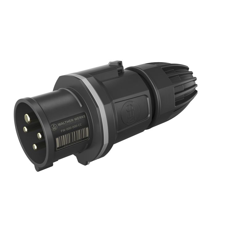 Fiches, interrupteurs et prises de courant - Walther Werke - NEO Fiche Classic 16A 4P 12h IP54 1000V avec pince à ressort - FW211412CC