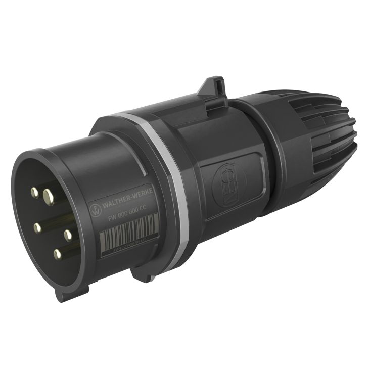 Stekkers, schakelaars en stopcontacten - Walther Werke - NEO Stekker Classic 16A 5P 1h IP54 1000V met veerklem - FW211501CC