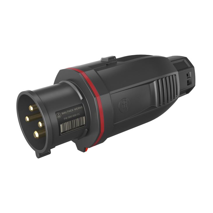 Fiches, interrupteurs et prises de courant - Walther Werke - NEO Fiche One-Touch 32A 4P 6h IP54 400-440V avec pince à ressort - FW230406CC