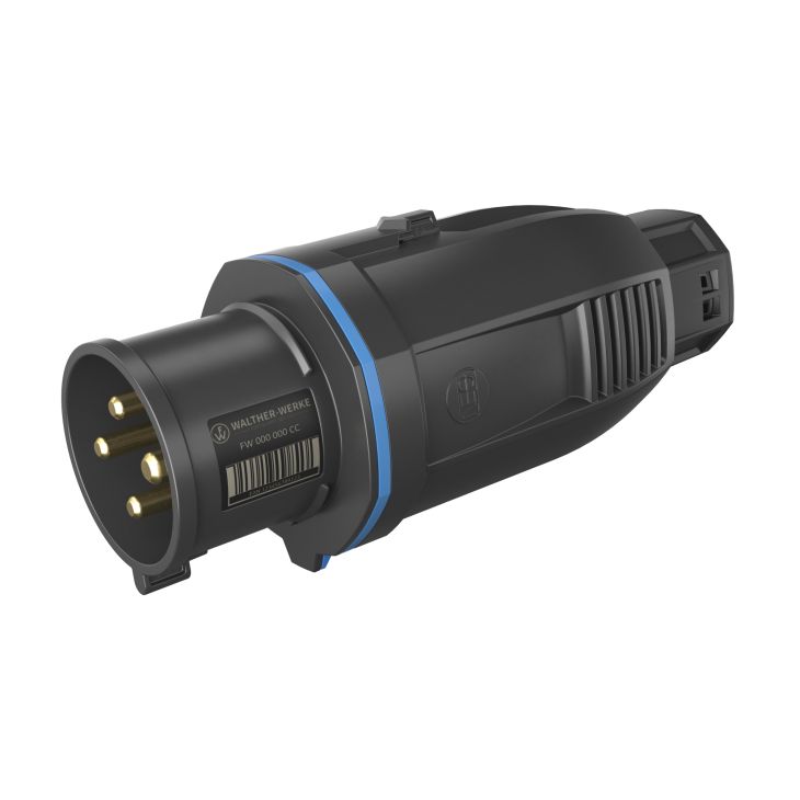 Fiches, interrupteurs et prises de courant - Walther Werke - NEO Fiche One-Touch 32A 4P 9h IP54 230V avec pince à ressort - FW230409CC