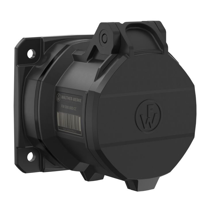 Stekkers, schakelaars en stopcontacten - Walther Werke - NEO Opbouw stopcontact Recht 32A 4P 7h IP54 500V met veerklem - FW430407CC