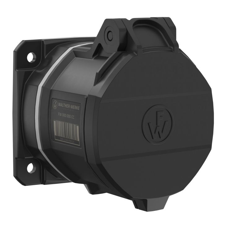 Stekkers, schakelaars en stopcontacten - Walther Werke - NEO Opbouw stopcontact Recht 32A 5P 1h IP54 1000V met veerklem - FW430501CC