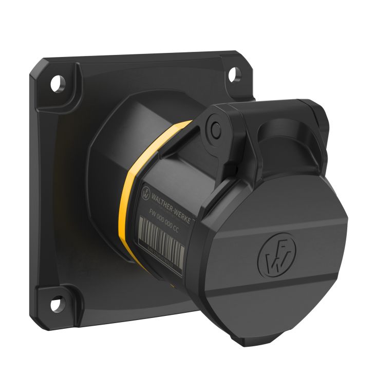 Stekkers, schakelaars en stopcontacten - Walther Werke - NEO Opbouwstopcontact Schuin 16A 3P 4h IP54 130V met veerklem - FW510304CC