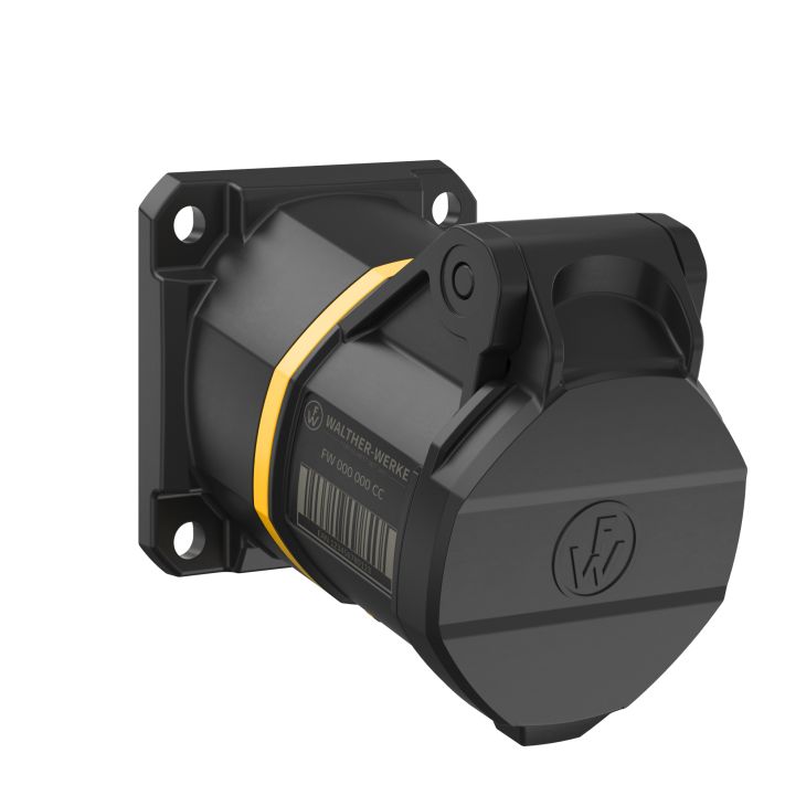 Stekkers, schakelaars en stopcontacten - Walther Werke - NEO Opbouwstopcontact Schuin 16A 4P 4h IP54 130V met veerklem - FW512304CC