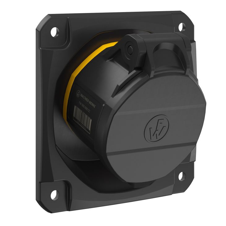 Stekkers, schakelaars en stopcontacten - Walther Werke - NEO Opbouwstopcontact Schuin 16A 5P 4h IP54 130V met veerklem - FW512504CC