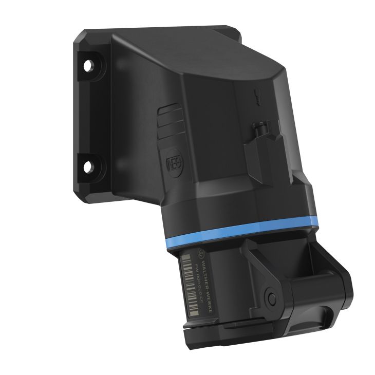 Stekkers, schakelaars en stopcontacten - Walther Werke - NEO Opbouwstopcontact Schuin 16A 4P 9h IP54 230V met veerklem - FW513409CC