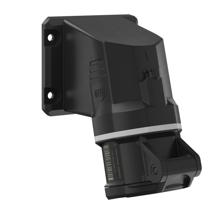 Fiches, interrupteurs et prises de courant - Walther Werke - NEO Prise murale coudée 16A 4P 12h IP54 1000V avec pince à ressort - FW513412CC