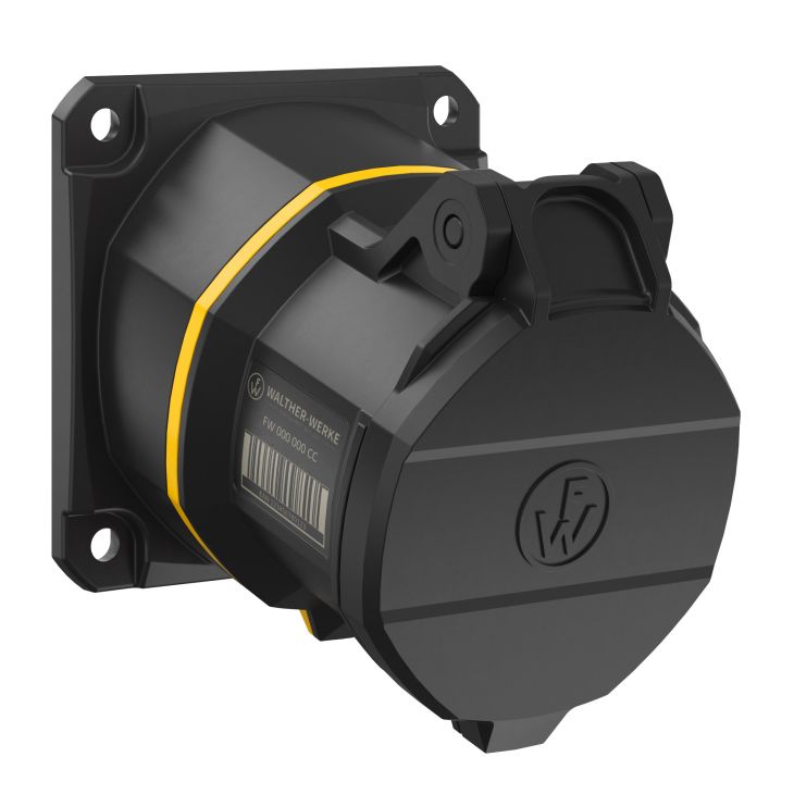 Stekkers, schakelaars en stopcontacten - Walther Werke - NEO Opbouwstopcontact Schuin 32A 3P 4h IP54 130V met veerklem - FW531304CC