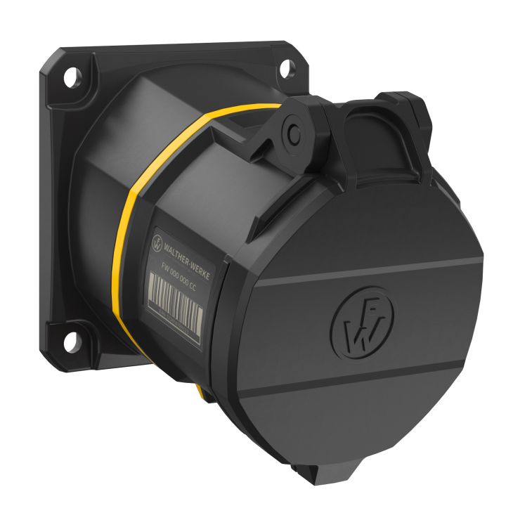 Stekkers, schakelaars en stopcontacten - Walther Werke - NEO Opbouwstopcontact Schuin 32A 5P 4h IP54 130V met veerklem - FW531504CC