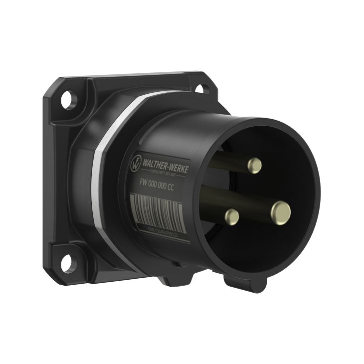 Stekkers, schakelaars en stopcontacten - Walther Werke - NEO Toestelstekker Recht 16A 3P 8h IP54 1000V met schroefaansluiting - FW612308SK