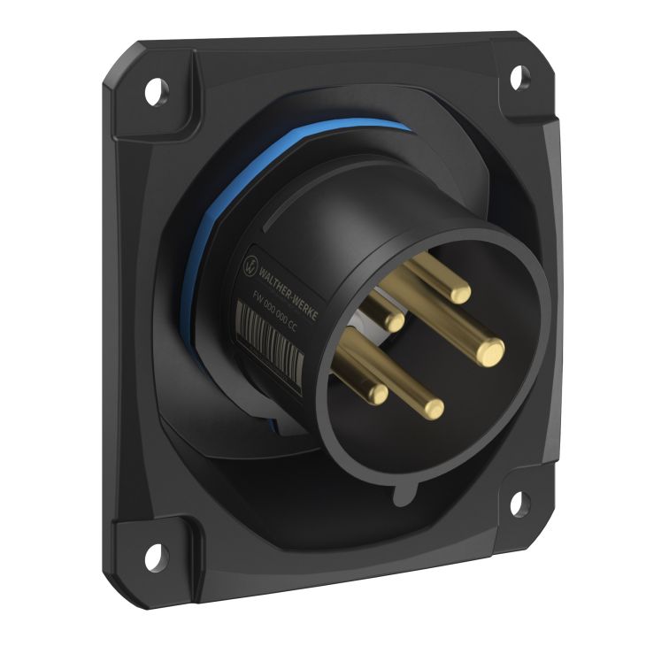 Stekkers, schakelaars en stopcontacten - Walther Werke - NEO Toestelstekker Recht 16A 5P 9h IP54 230V met veerklem - FW712509CC