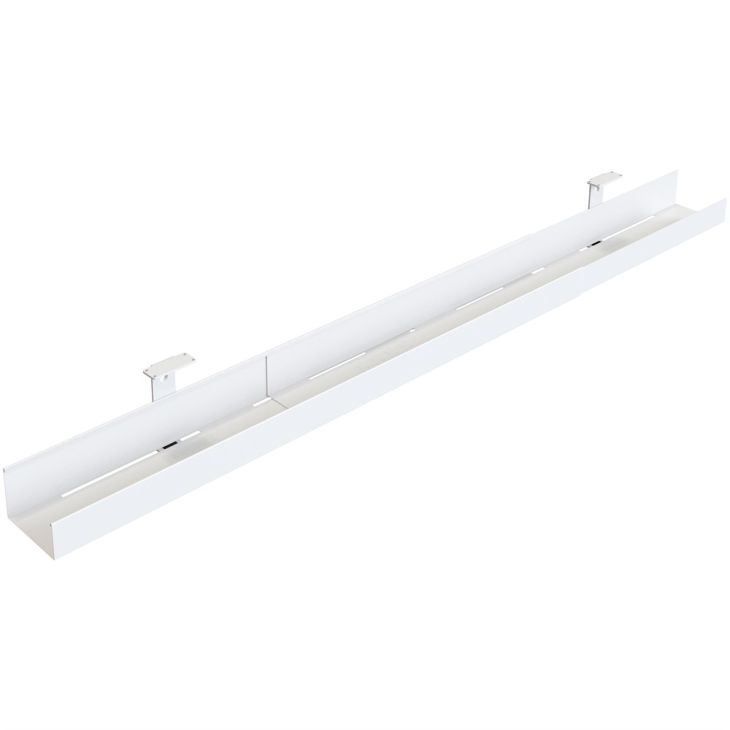 Électrification des bureaux et gestion des câbles - Forming Function - Goulotte de câbles, 950 x 1800 mm, blanc - 3602000101