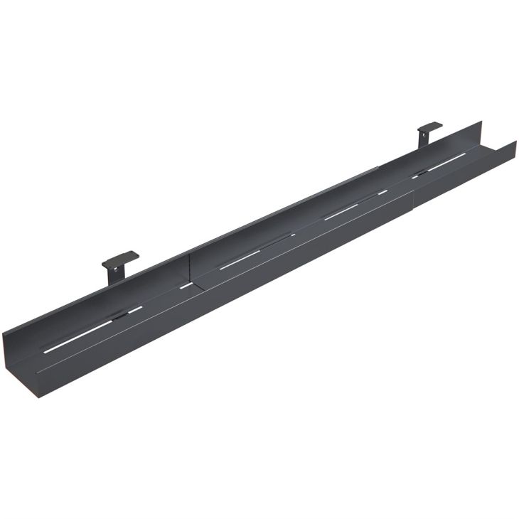 Électrification des bureaux et gestion des câbles - Forming Function - Goulotte de câbles expand, 950 x 1800 mm, noir - 3602000109