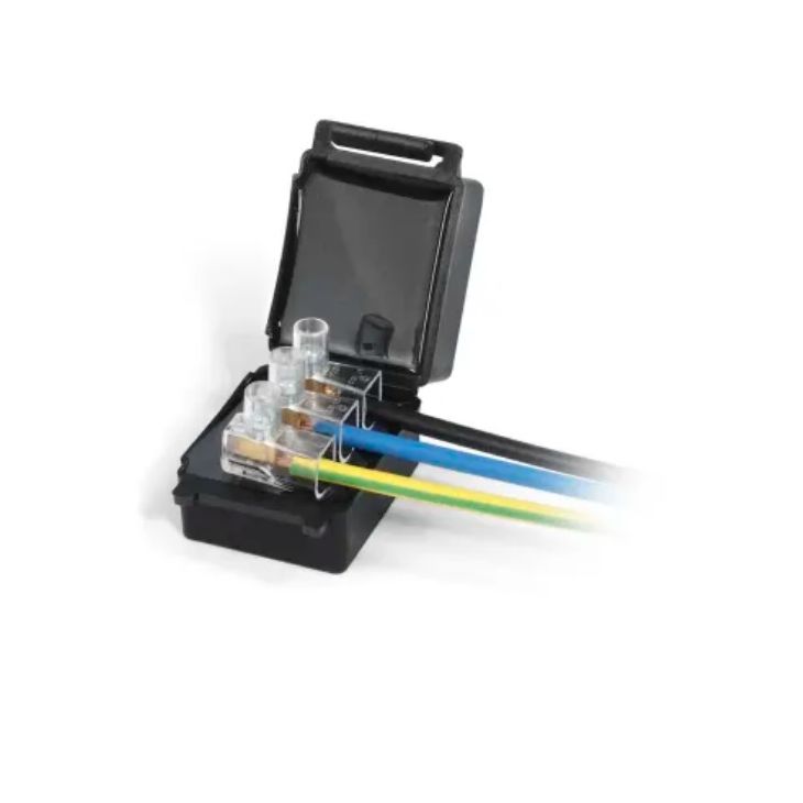 Installatiemateriaal - Raytech - JOULE MP GelBox Line zwart IPX8/IMQ 33x52x26 mm, vlamvertragend (20 stuks) - JOULE-NMP