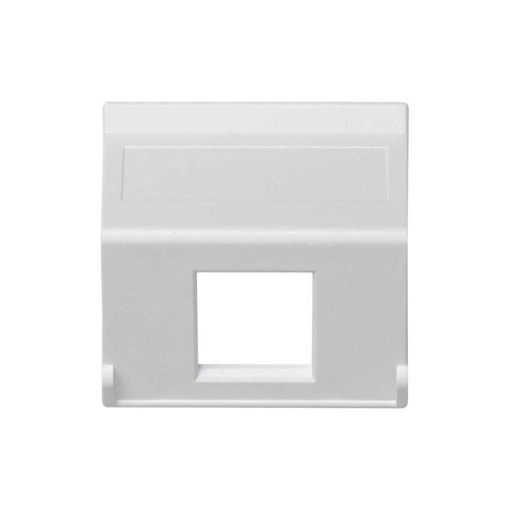 Stekkers, schakelaars en stopcontacten - Simon - K45 Vlakke plaat VDM zonder klep 1 x Module MD - Sneeuwwit - K080/9