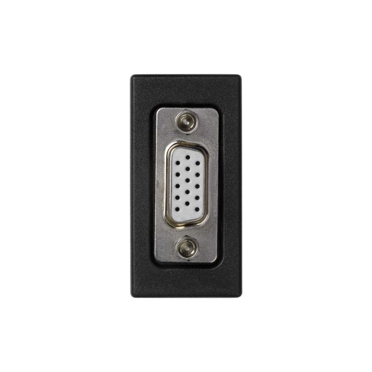 Fiches, interrupteurs et prises de courant - Simon - K45 PL 1/2 MEC MULTIMEDIA AVEC 1 CONN VGA HD15 FEMELLE - K100A/14