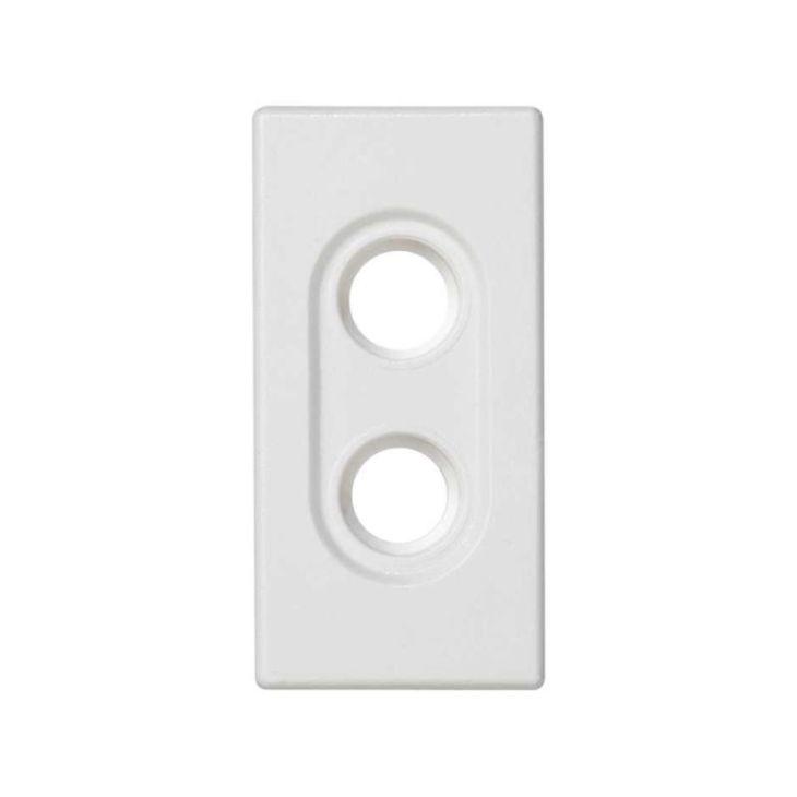 Stekkers, schakelaars en stopcontacten - Simon - PL K45 1/2 MEC PARA 2 CONECTORES RCA - K1019