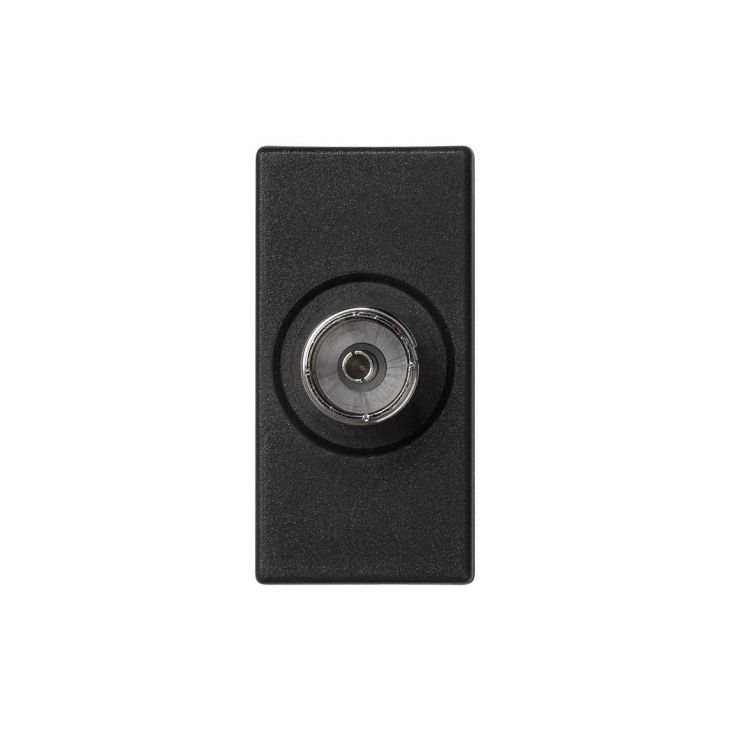 Fiches, interrupteurs et prises de courant - Simon - K45 Plaque 1/2 mécanisme avec prise TV simple, connecteurs IEC fe - K102B/14