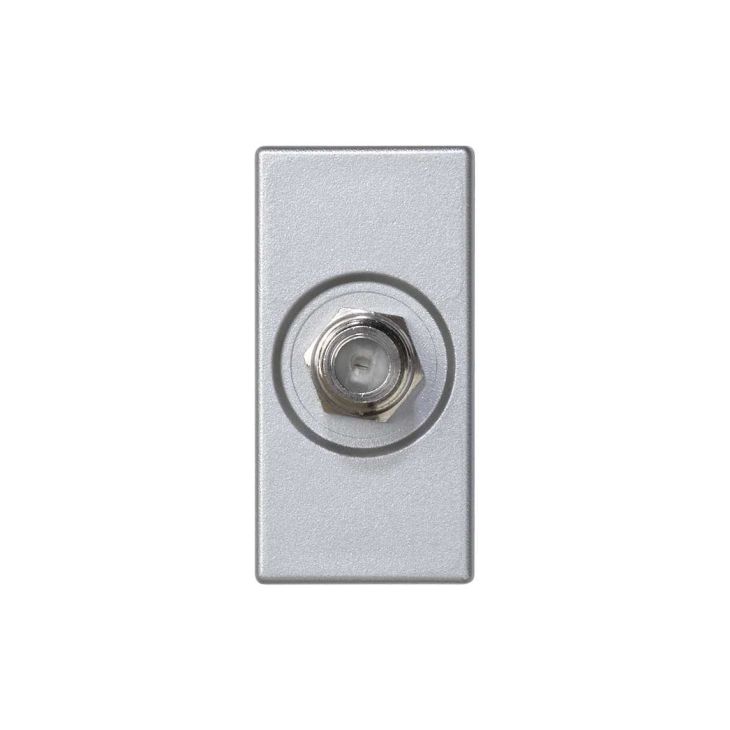 Fiches, interrupteurs et prises de courant - Simon - K45 Plaque 1/2 mécanisme avec prise TV uniquepar satellite, conn - K102C/8