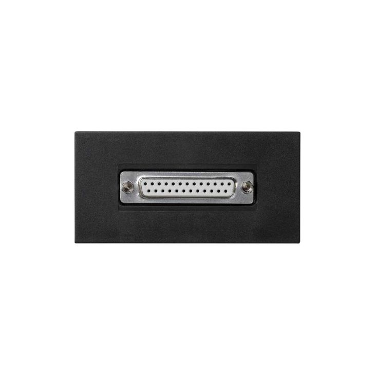 Fiches, interrupteurs et prises de courant - Simon - K45 Plaque 1/2 mécanisme avec 1 connecteur Sub-D 25 femelle. Port - K104A/14